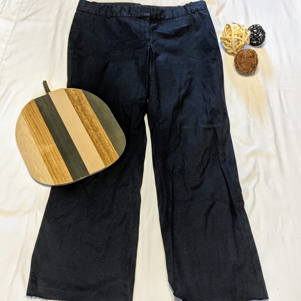 J. CREW NAVY RAW EDGE PANTS